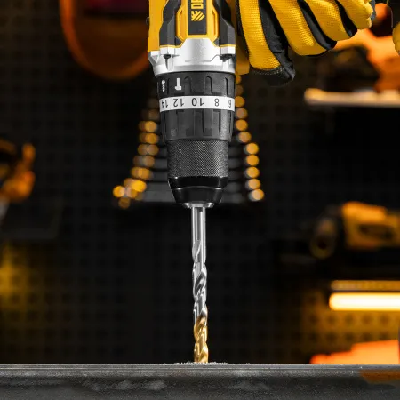 Набор сверл по металлу DENZEL, 1-13 мм, Р6М5-TiN, Golden Tip, 25 шт