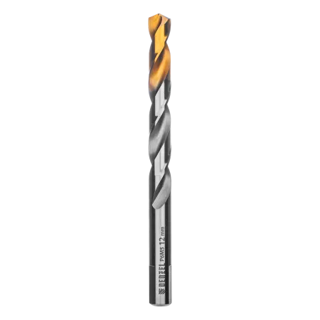 Сверло спиральное по металлу DENZEL 12 x 151 мм, Р6М5, Golden Tip 