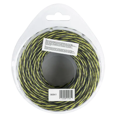 Леска для триммера DENZEL двухкомпонентная витая квадратная, 2,4мм х 15м, блистер SkyCutter