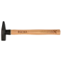 Молоток слесарный DENZEL 200 г, кованый квадратный боек, буковая рукоятка