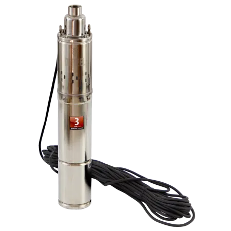 Скважинный насос DENZEL DWS-4-100, 800 Вт, 1700 л/ч, напор 100 м, винтовой, диаметр 4