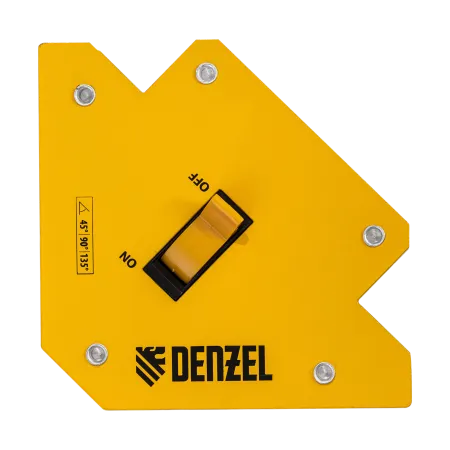 Фиксатор магнитный DENZEL отключаемый для сварочных работ усилие 30 LB, 45х90х135 град.