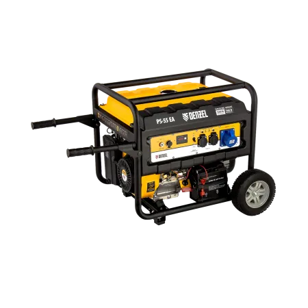Генератор бензиновый DENZEL PS 55 EA, 5.5 кВт, 230 В, 25 л, электростартер