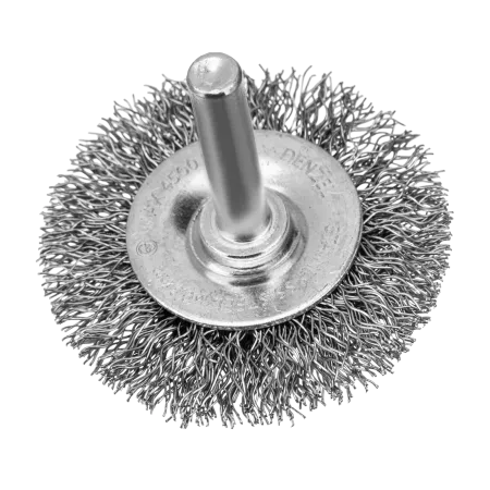Набор щеток для дрели DENZEL, 1 Плоская 50мм, 2 Чашки 25-50мм, шпилька, нерж. вит. проволока