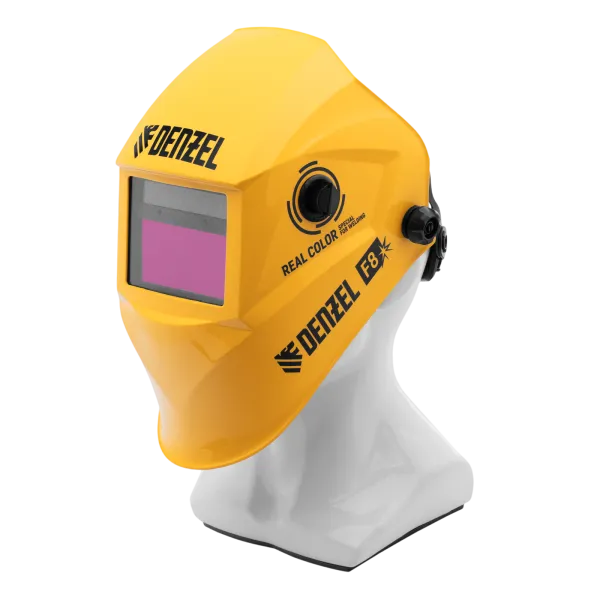 Щиток защитный лицевой DENZEL (маска сварщика) F8, см. окно 100х50, Real Color, DIN4/5-8/9-13