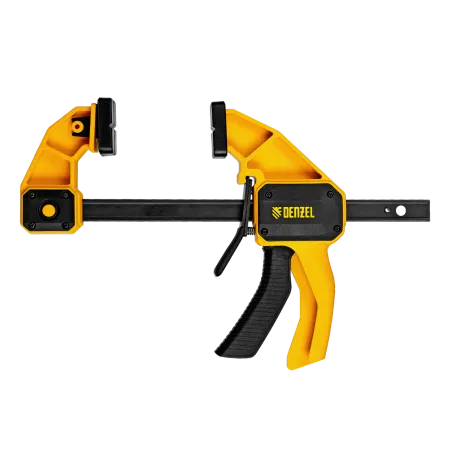 Струбцина DENZEL F-образная, быстрозажимная, 150 х 80 мм, усиленный нейлоновый корпус