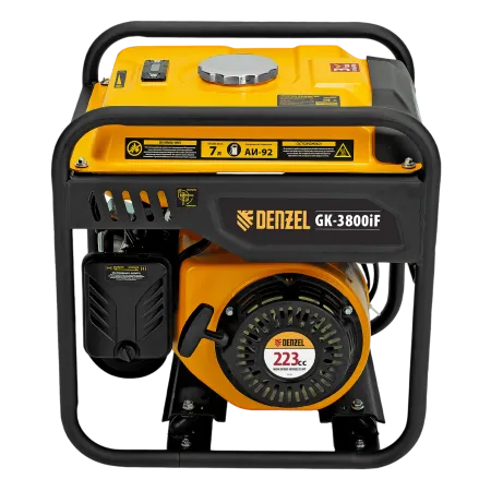 Генератор инверторный DENZEL GK-3800iF, 3,8 кВт, 230 В, ручной старт