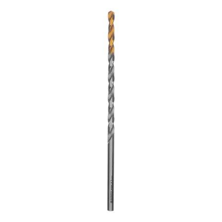 Сверло спиральное по металлу DENZEL 4,2 х 119 мм, Р6М5, Golden Tip, удлиненное