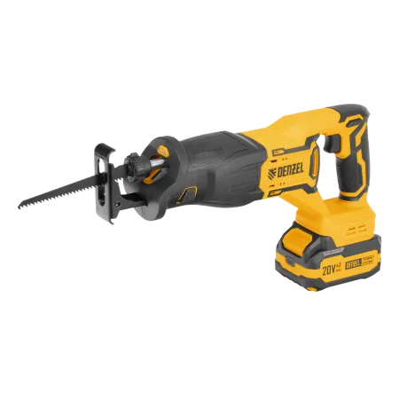Пила сабельная аккумуляторная бесщет. DENZEL  RS-250, Li-Ion, 20 В
