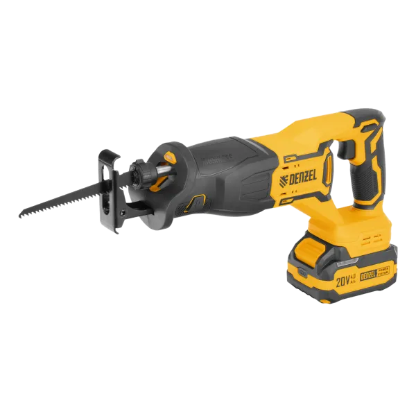 Пила сабельная аккумуляторная бесщет. DENZEL  RS-250, Li-Ion, 20 В