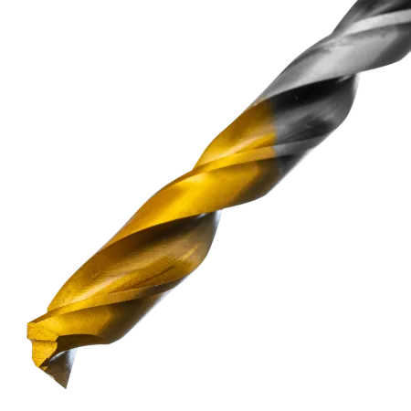Сверло спиральное по металлу DENZEL 7,5 x 109 мм, Р6М5, Golden Tip, многогранная заточка