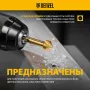 Набор зенковок DENZEL HSS, M3-M10, 6 шт, металл. кейс