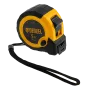 Рулетка DENZEL 5м х 25мм, двухкомп. корпус, кнопка-пауза