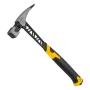 Молоток кровельщика DENZEL 600 г, цельнокованый, боек с магнитом, двухкомп. обрезин. рук-ка