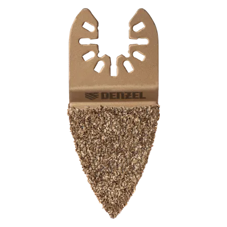 Насадка для МФИ DENZEL 782321 шлифовальная дельтавидная, HM, по плитке и дереву, 35 мм