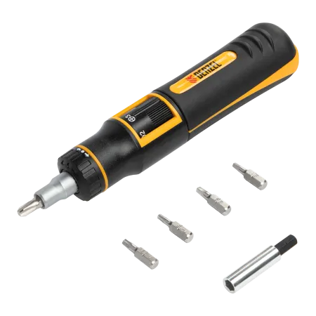 Отвертка реверсивная с револьверным механизмом DENZEL 11 шт, сталь S2