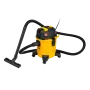 Пылесос строительный DENZEL RVC20, 1400 Вт, бак 20 л, шланг 3 м, розетка с автосинхр.