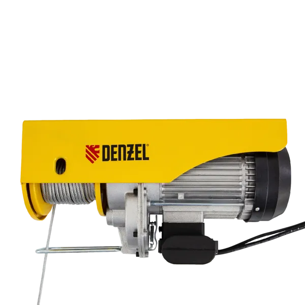 Тельфер электрический DENZEL TF-1000, 1 т, 1600 Вт, высота 12 м, 8 м/мин
