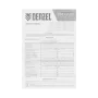 Шнур сетевой Energy Series DENZEL, ПВС, 3 м, 2 x 1 мм, с неразборной вилкой, белый