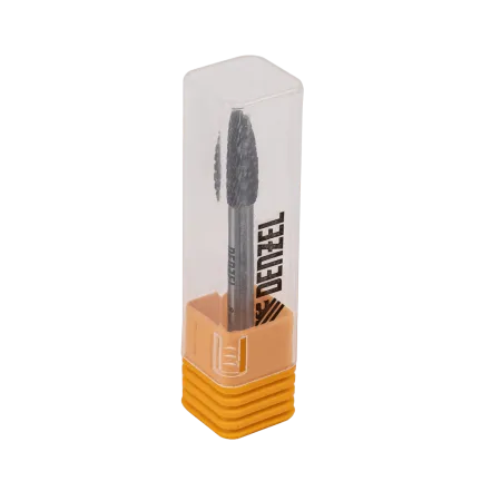 Борфреза по металлу DENZEL твердосплавная, элипсообразная, тип-H, 8 мм