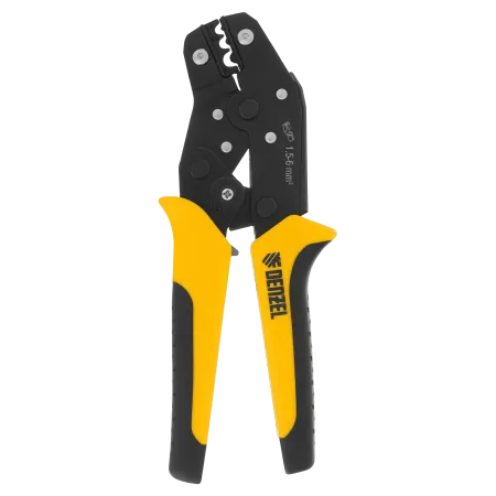 Клещи для обжима неизолированных наконечников DENZEL НК и НВ, разъемов РП, 1,5 - 6 мм2