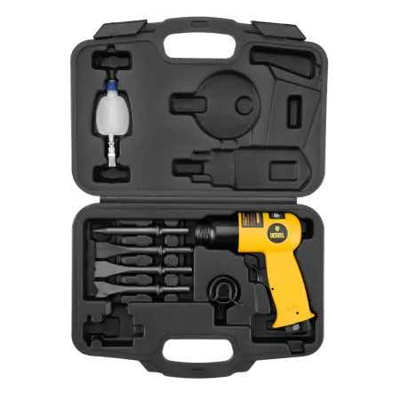 Пневматический молоток DENZEL НР4500 + набор насадок, 113 л/мин, 4500 уд/мин