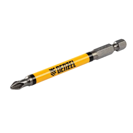 Бита DENZEL PZ2х90, сталь S2, цилиндр., 10 шт. Е 6,3