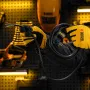 Шнур сетевой Energy Series DENZEL, ПВС, 3 м, 3 x 1,5 мм, с неразборной вилкой, черный
