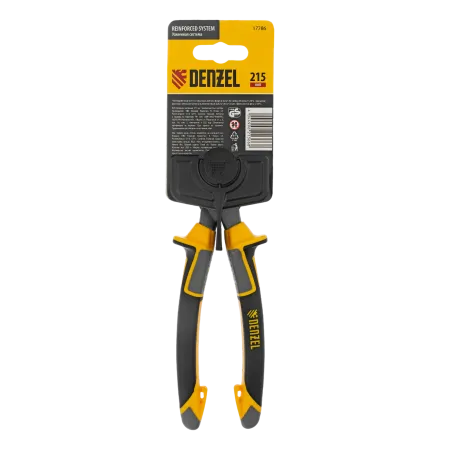 Бокорезы DENZEL 215 мм, усиленные, трехкомпонентные рукоятки