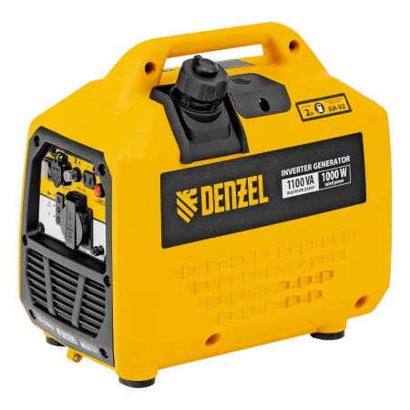 Генератор инверторный DENZEL GS-1100iS, 1,1 кВт, 230 В, закрытый корпус, ручной старт