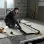 Плиткорез рельсовый DENZEL 1200х16мм, каретка на подш., стальная станина, усил. рукоятка-пенал