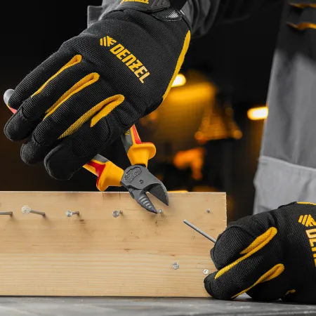 Бокорезы DENZEL диэлектрические рукоятки, до 1000 В, трехкомпонентные рукоятки, 180 мм