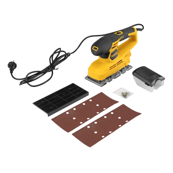 Машина плоскошлифовальная вибрационная DENZEL VS-90-187, 240 Вт, 6000-11000 об/мин