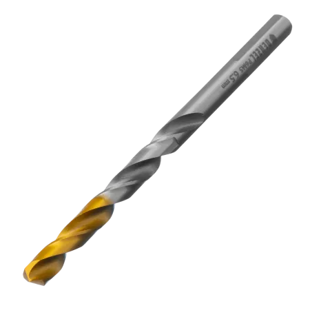 Сверло спиральное по металлу DENZEL 6,5 x 100 мм, Р6М5, Golden Tip