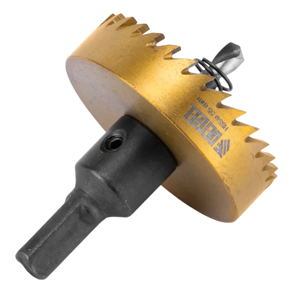 Коронка по металлу DENZEL 724118, 55 мм, HSS, нитридтитановое покрытие