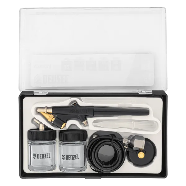 Аэрограф с нижним бачком DENZEL AB2, 0,8 мм, 22 мл, 11 л/мин
