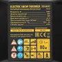 Снегоуборщик электрический DENZEL ESB-460-M, 1.8 кВт, металлический шнек, LED фара