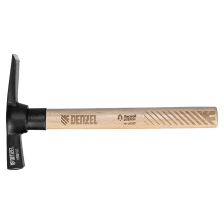 Молоток каменщика DENZEL 600 г, буковая рукоятка, EFP