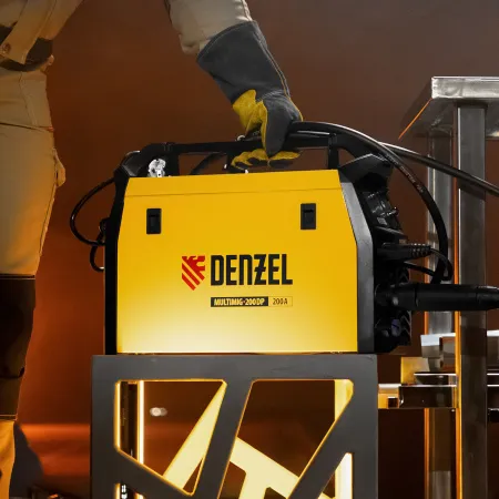 Аппарат инвертор. полуавтомат. сварки DENZEL MultiMIG-200DP Synergy Double Pulse, 200 А, ПВ 80%