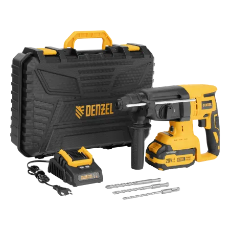 Перфоратор аккумуляторный бесщет. DENZEL RHH-BL-20-28, 3 Дж, Li-Ion, 20 В