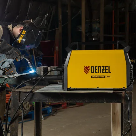 Аппарат инвертор. полуавтомат. сварки DENZEL MultiMIG-200DP Synergy Double Pulse, 200 А, ПВ 80%