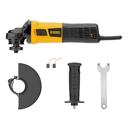 Машина шлифовальная угловая DENZEL AGD125-1000, 1000 Вт, 125 мм, 3000-10000 об/мин