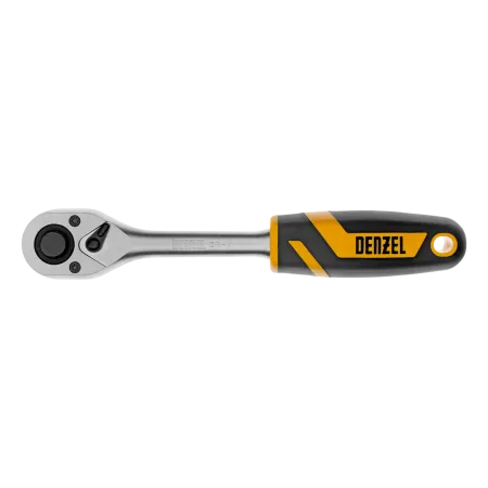 Ключ-трещотка DENZEL 1/2", 90 зубьев, с быстрым сбросом, CrV