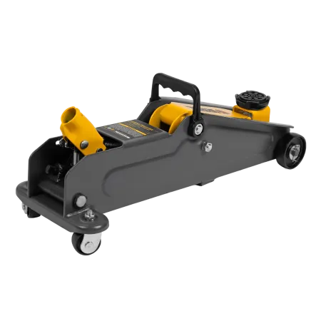 Домкрат гидравлический подкатной DENZEL 2 т, 135-385 мм