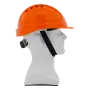 Каска защитная ударопрочная DENZEL ABS/PC, плавная регулировка, модель «Форвард» (К-05), оранж.