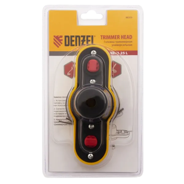 Триммерная головка DENZEL 96359, универсальная, гайка М8 x 1.25 левая