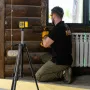 Лазерный уровень  DENZEL DQB, 30 м, зеленый луч, батарейки, сумка