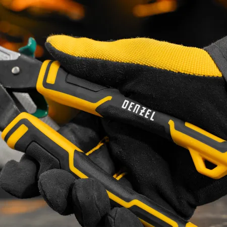 Ножницы по металлу DENZEL 78371, 270 мм, прямой и правый рез, сталь СrMo