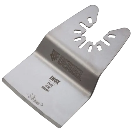 Насадка для МФИ DENZEL 782317 шабер полукруг, Inox, для снятия краски, 50 мм