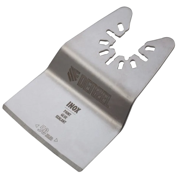 Насадка для МФИ DENZEL 782317 шабер полукруг, Inox, для снятия краски, 50 мм